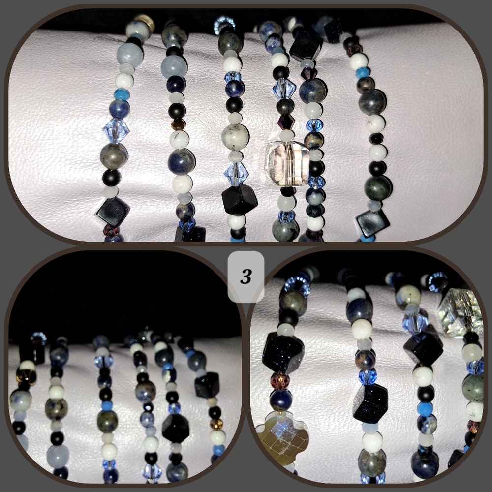 "Jeweled Memories" in Blue